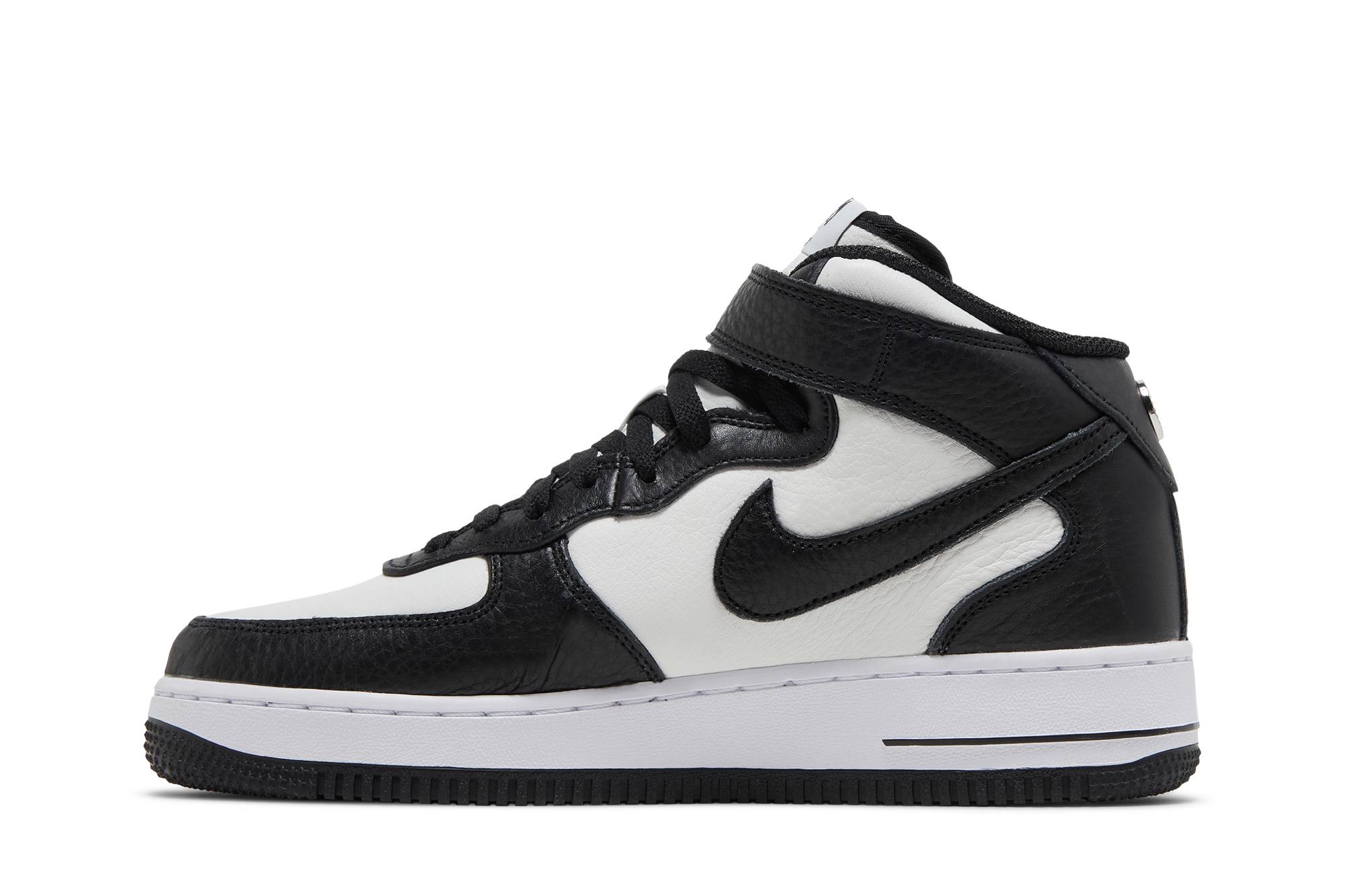 STUSSY x Nike Air Force 1 Mid ‘Black Grey’ DJ7840-002 - Image 3