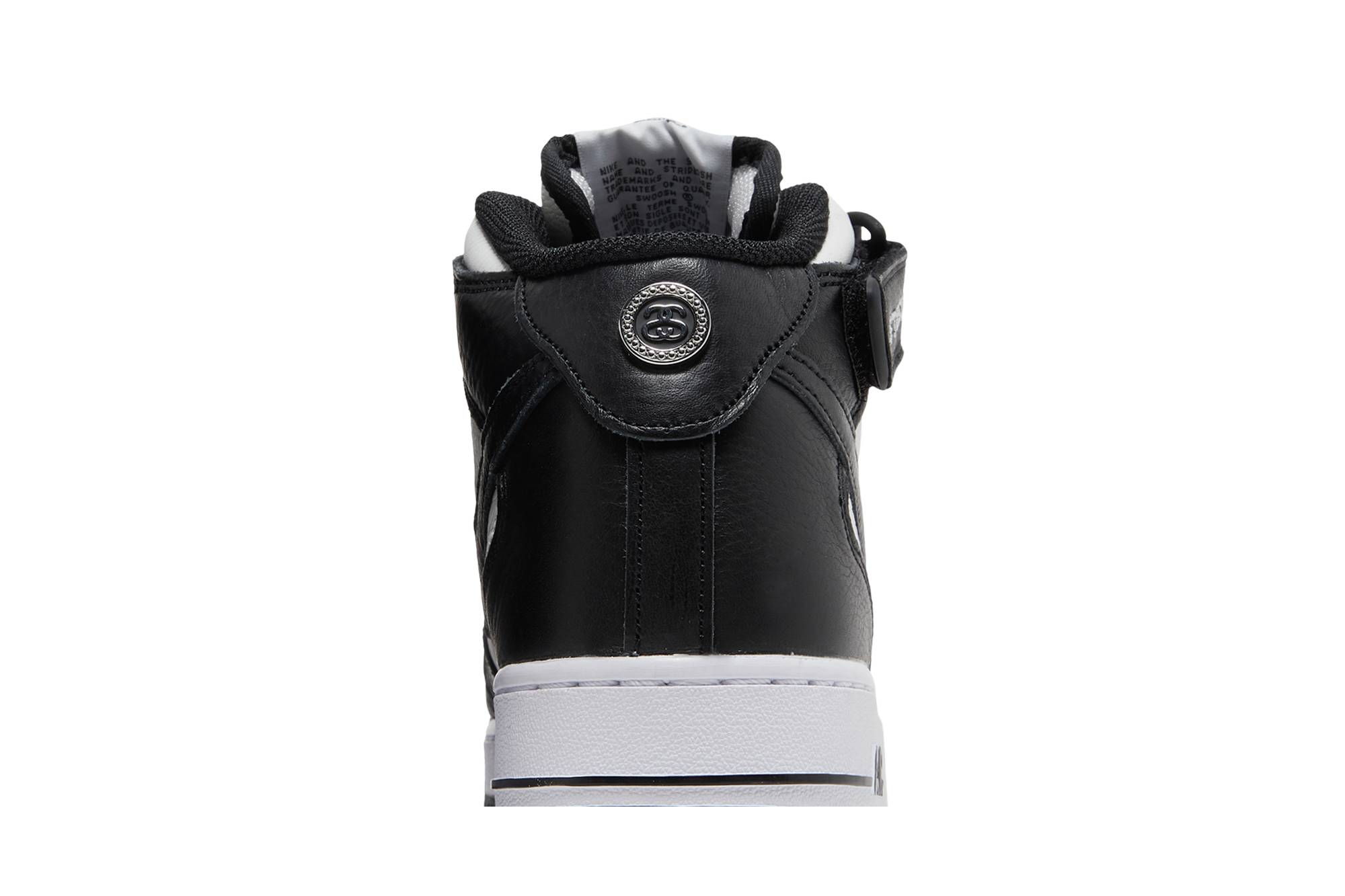 STUSSY x Nike Air Force 1 Mid ‘Black Grey’ DJ7840-002 - Image 7