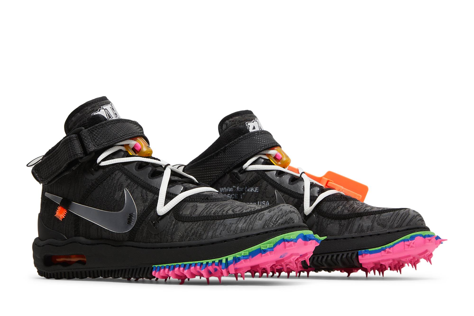 Off-White x Nike Air Force 1 Mid ‘Black’ DO6290-001 - Image 9