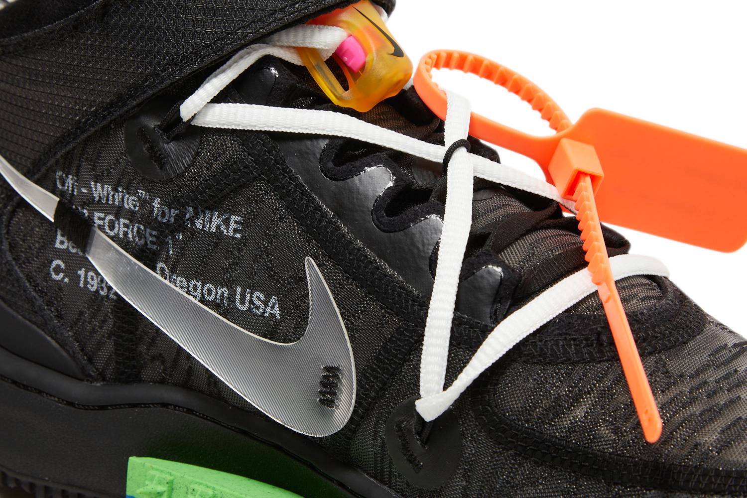 Off-White x Nike Air Force 1 Mid ‘Black’ DO6290-001 - Image 10