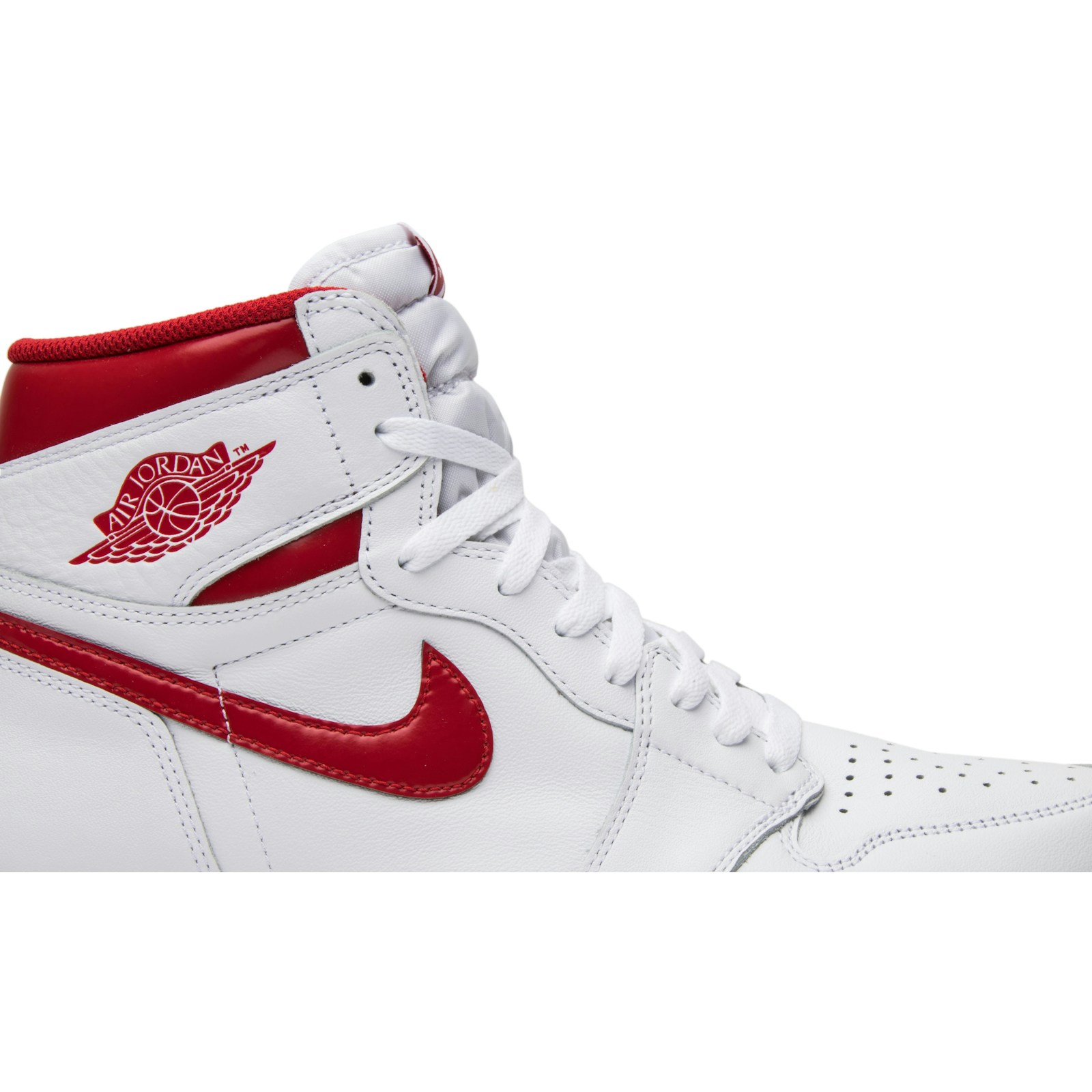 Red Ribbon Recon x Air Jordan 1 Retro High ‘Supreme & Louis Vuitton’ Custom 555088-103 - Image 2