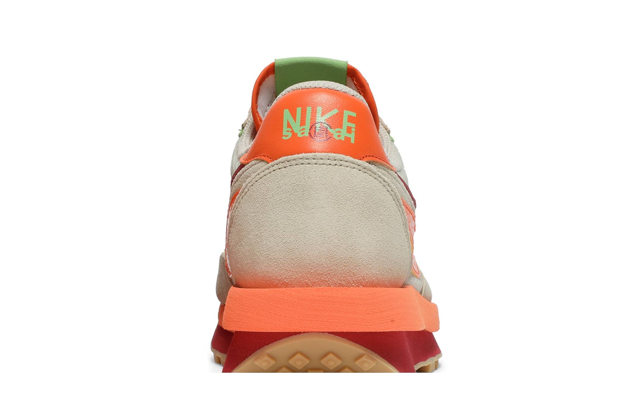 sacai x CLOT x Nike LDWaffle ‘Net Orange Blaze’ DH1347-100 - Image 8