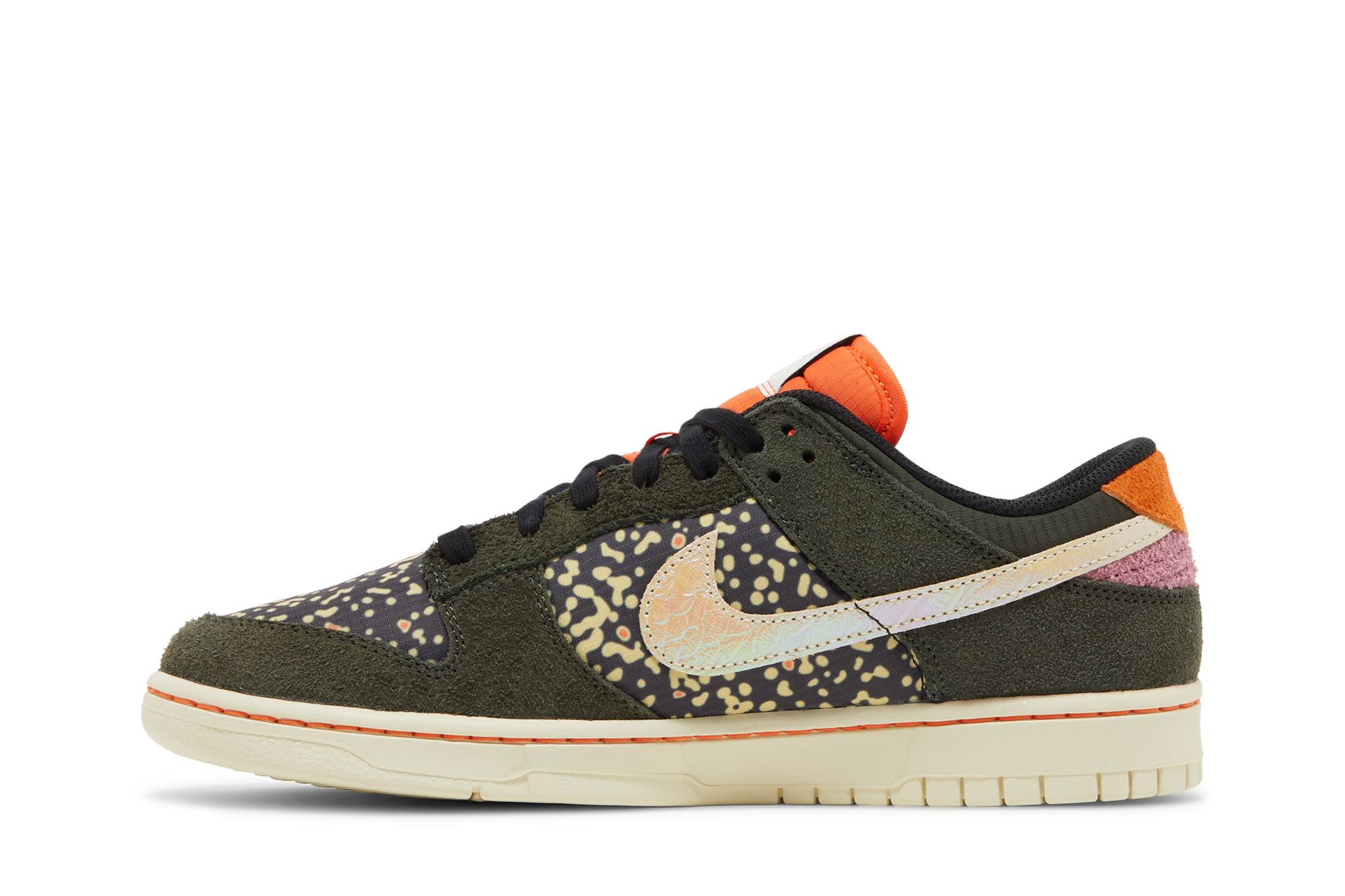 Nike Dunk Low Rainbow Trout ‘SequoiaAlabaster-Safety Orange’ FN7523-300 - Image 3