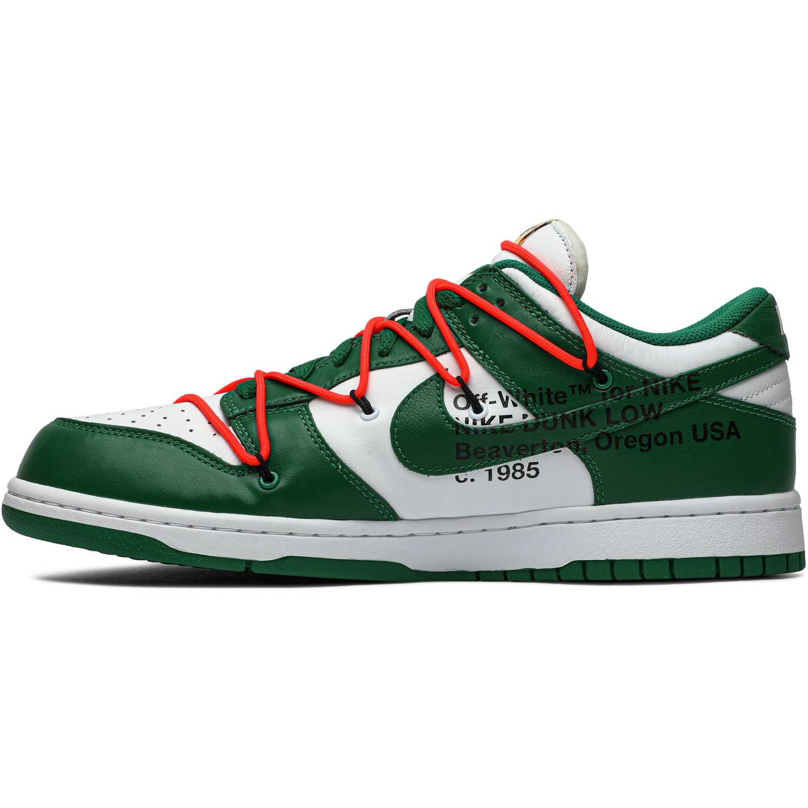 Off-White x Nike Dunk Low ‘Pine Green’ CT0856-100 - Image 3