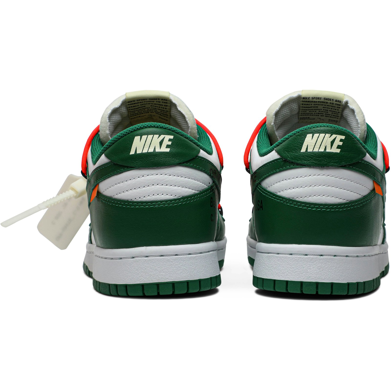 Off-White x Nike Dunk Low ‘Pine Green’ CT0856-100 - Image 6