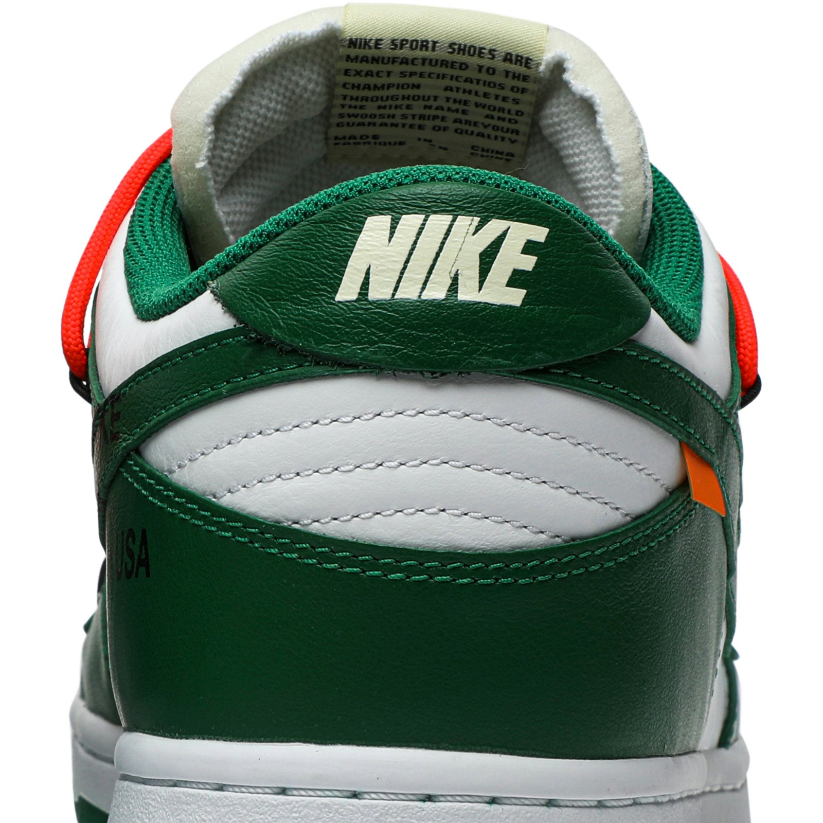 Off-White x Nike Dunk Low ‘Pine Green’ CT0856-100 - Image 7