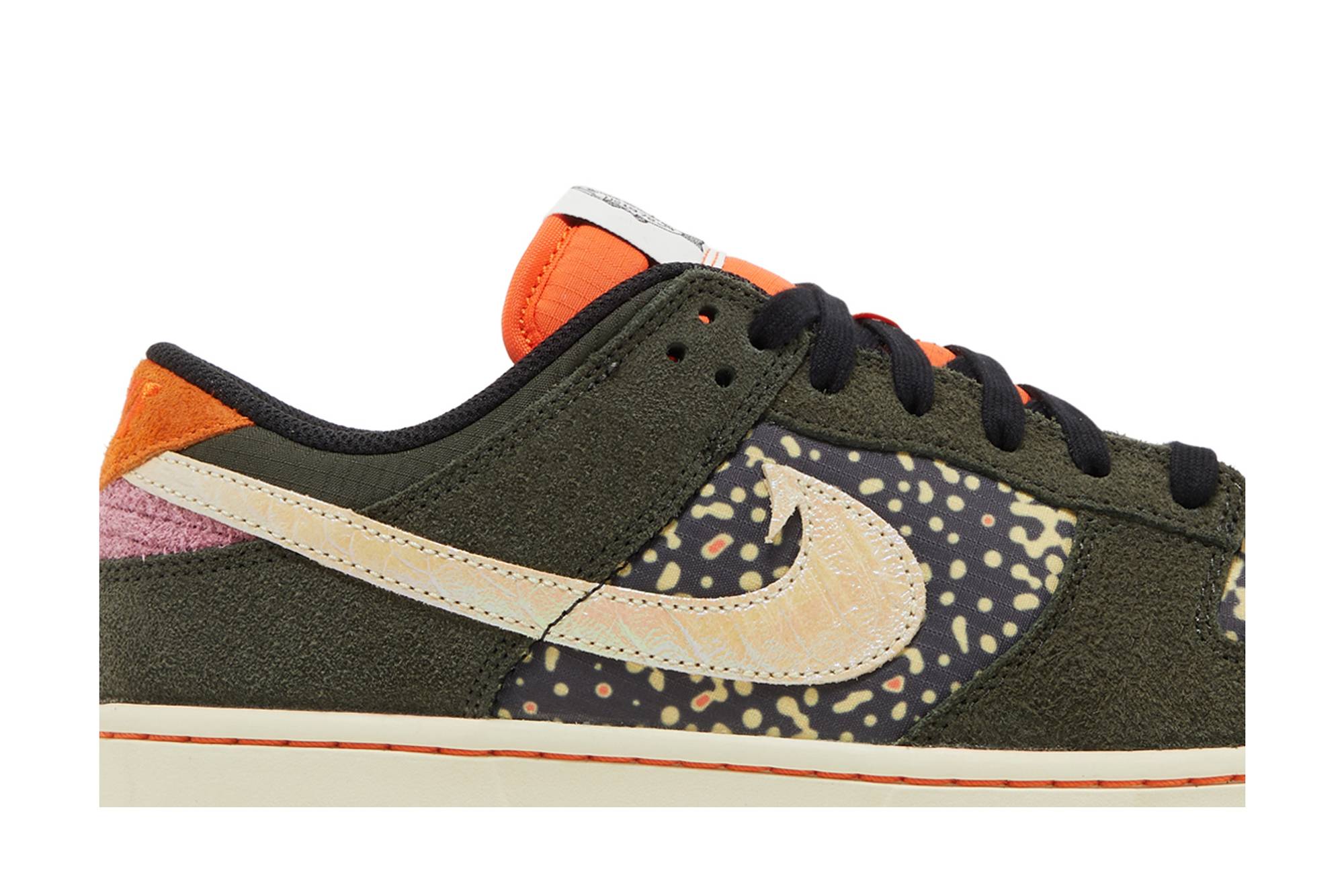 Nike Dunk Low Rainbow Trout ‘SequoiaAlabaster-Safety Orange’ FN7523-300 rge - Image 2